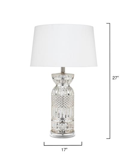 Isla Glass Table Lamp, Silver by Jamie Young