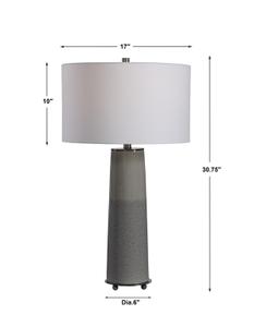 Abdel Gray Glaze Table Lamp by Uttermost