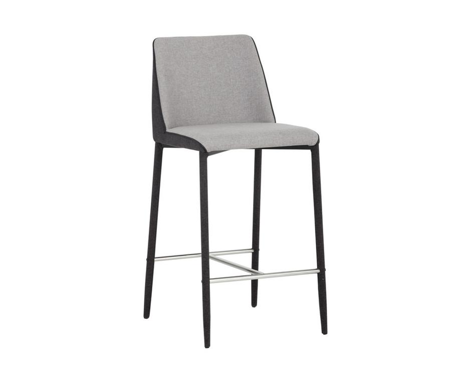 Renee Counter Stool - Armour Grey / Dark Slate by Sunpan