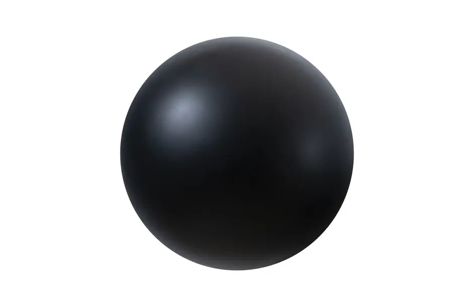 Ball on the Wall, Large, Matte Black by PHILLIPS COLLECTION