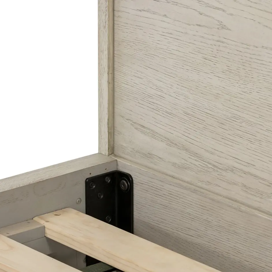 Viggo Bed In Vintage White Oak In King by FOUR HANDS