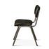 Bill 17" Ebony Leather and Iron Dining Chair by Home Trends & Design