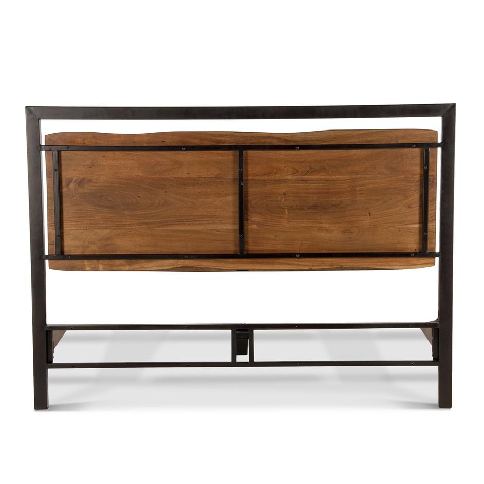 Aspen Acacia Wood King Bed in Walnut Finish by Home Trends & Design