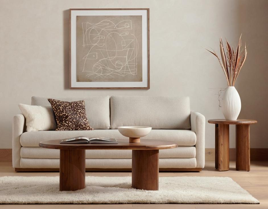 Paden End Table - Seasoned Brown Acacia by Four Hands