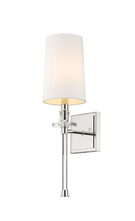 Sophia 1 Light Wall Sconce in Polished Nickel Finish by Z-Lite