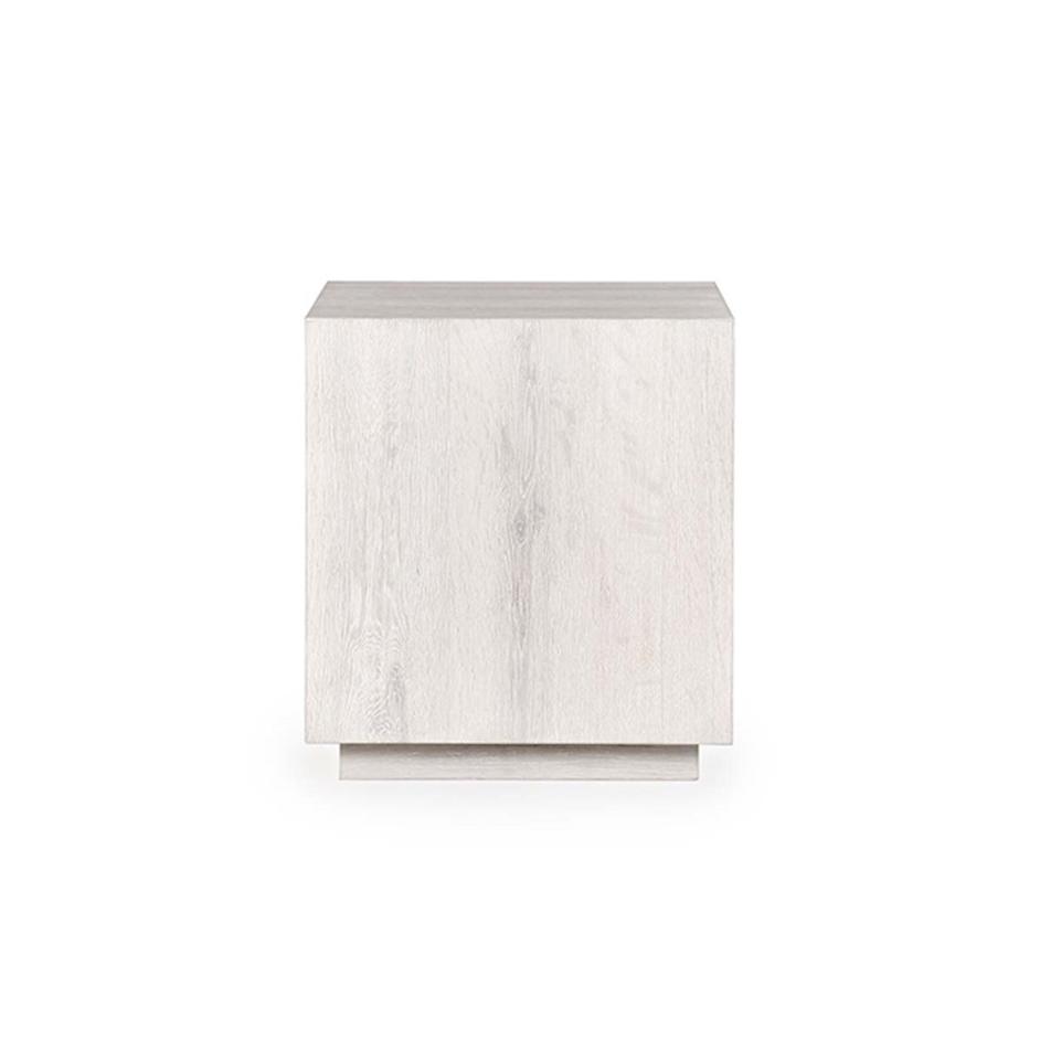 Layne 20" Square End Table White Wash by Classic Home