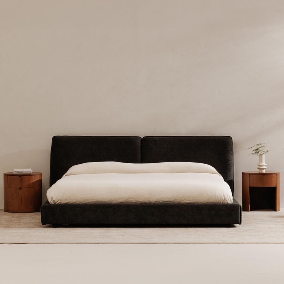 Zeppelin King Bed Heather Black by Moes Home