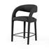 Hawkins Stool In Fiqa Boucle Charcoal In Counter by FOUR HANDS
