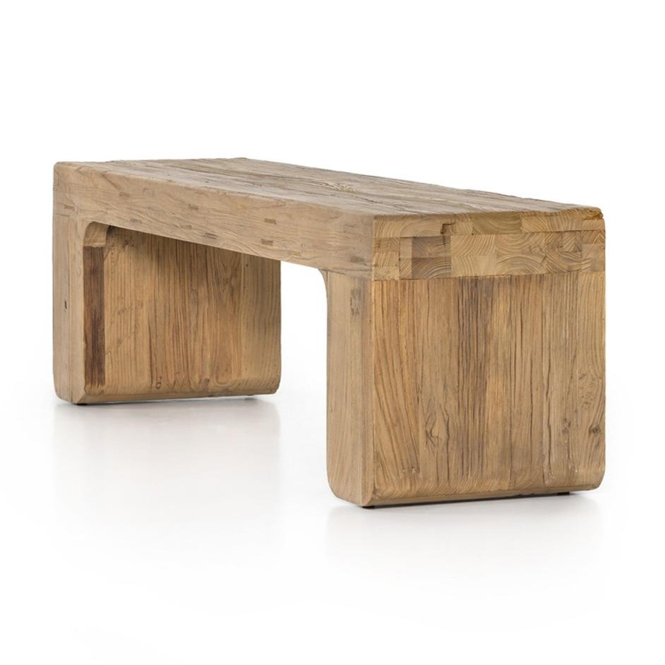 Merrick Accent Bench - Natural Elm by Four Hands