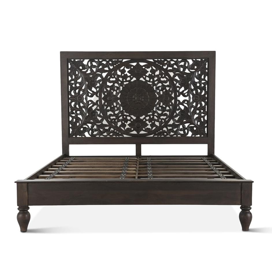 Taj King Bed Vintage Brown by Home Trends & Design