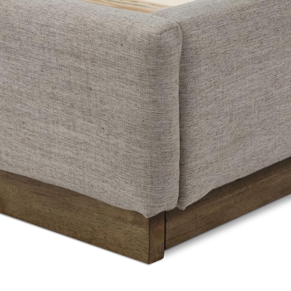 Montgomery Bed In Savile Flannel In Queen by FOUR HANDS