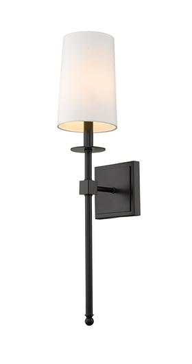 Camila 1 Light Wall Sconce in Matte Black Finish by Z-Lite