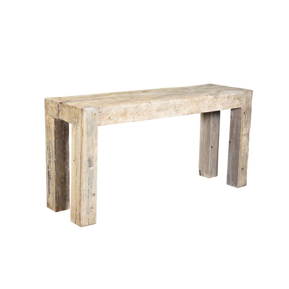 Giza Console Table Bleached White by Classic Home