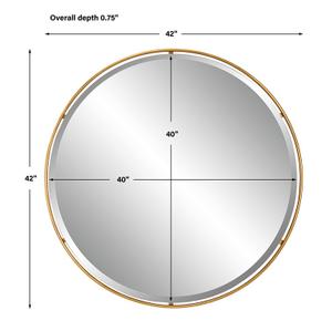 Canillo Gold Round Mirror by Uttermost