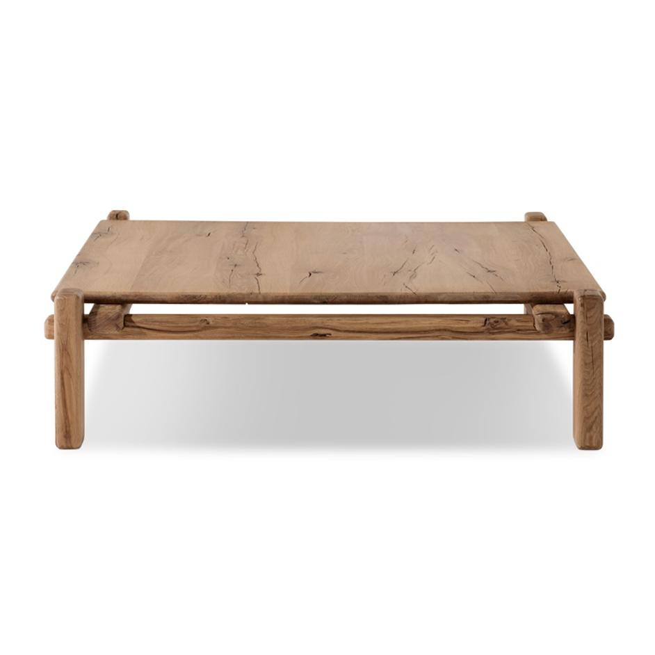 Marcia Square Coffee Table in French Oak by FOUR HANDS