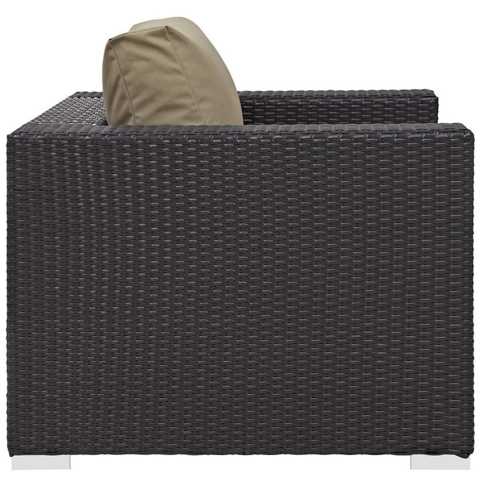 Minerva Outdoor Patio Armchair In Espresso Mocha by Modway Furniture