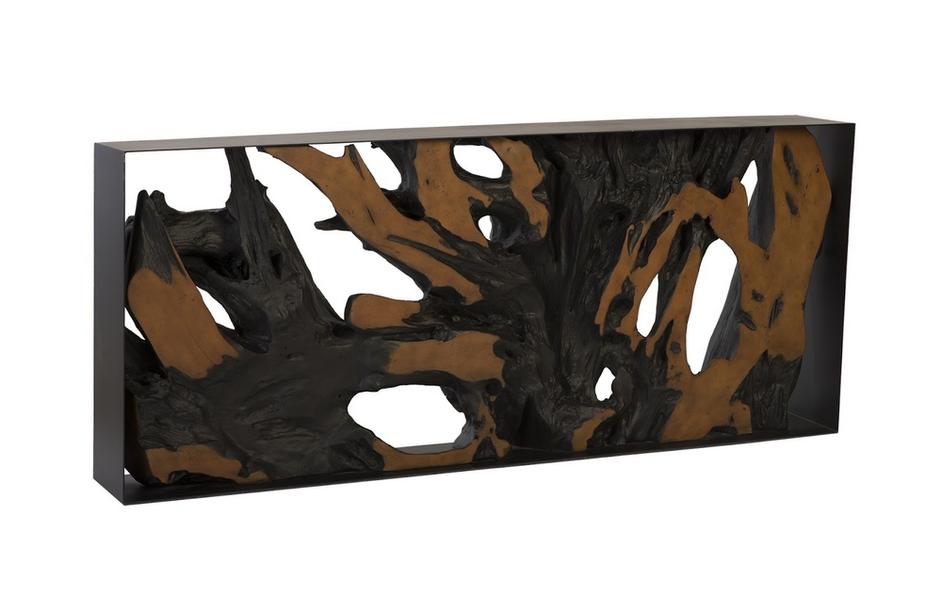 Cast Root Console Table, Iron Frame, Resin, Brown by PHILLIPS COLLECTION