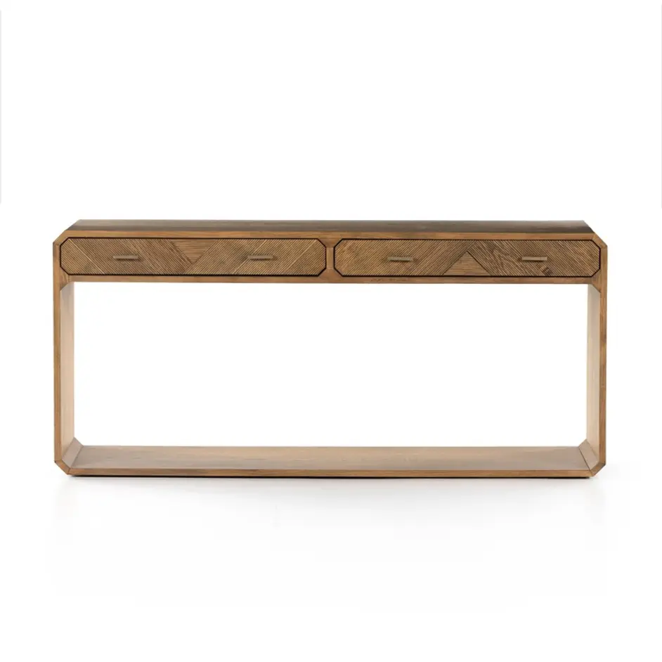 Caspian Console Table - Natural Ash Veneer by Four Hands