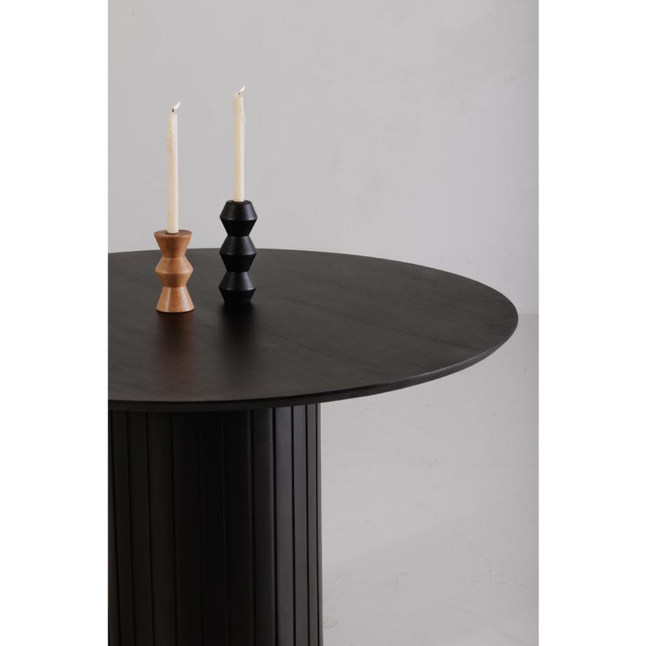 Povera Round Dining Table Black by Moes Home