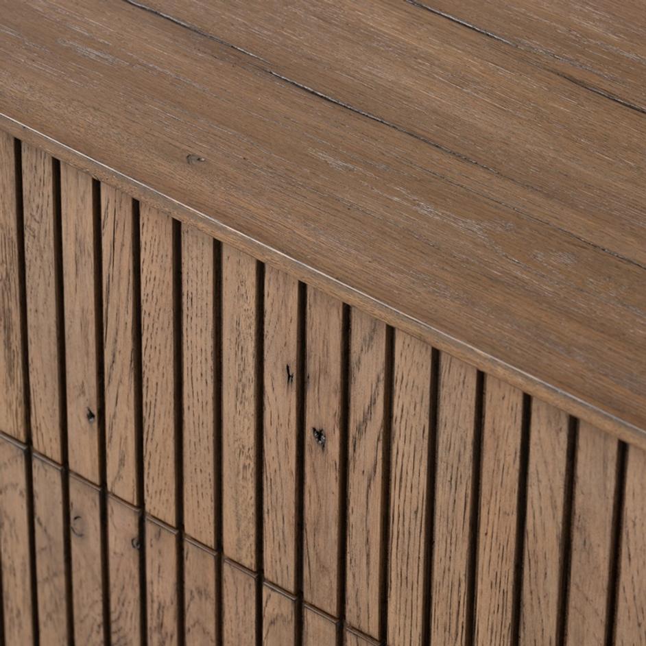 Leo Nightstand in Rustic Grey by FOUR HANDS