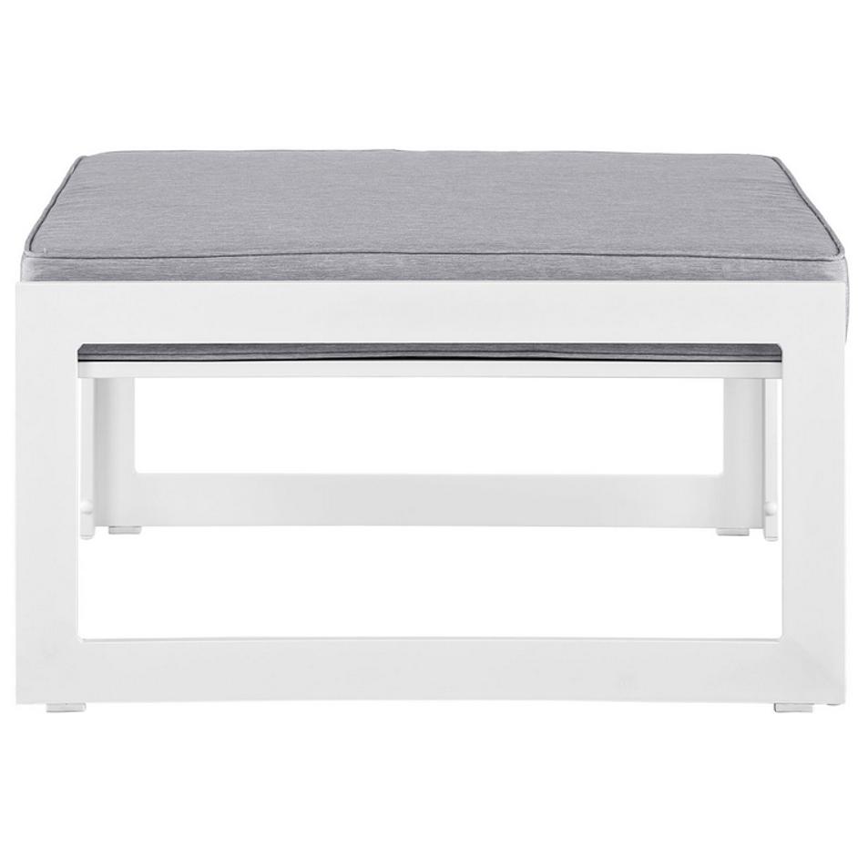 Tyche Outdoor Patio Ottoman In White Gray by Modway Furniture