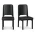 Kerr Dining Chair Vegan Leather Black-Set Of Two by Moes Home