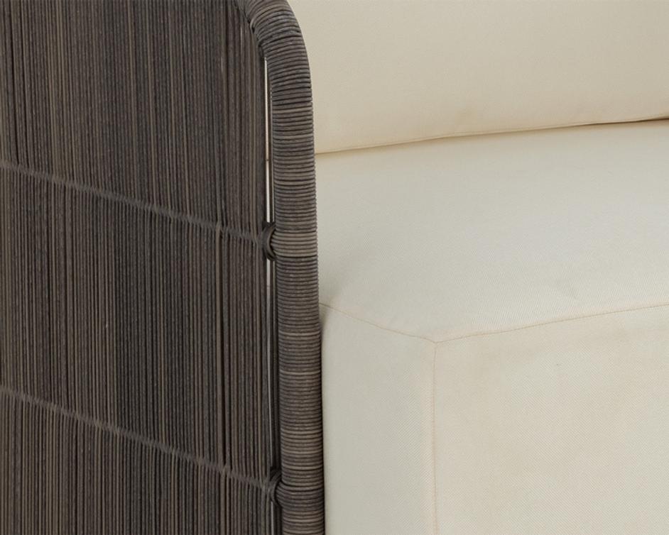 RAVENNA SWIVEL ARMCHAIR - STINSON CREAM by Sunpan