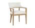 BRYLEA DINING ARMCHAIR - NATURAL - HEATHER IVORY TWEED by Sunpan