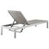 Nantucket Chaise Outdoor Patio Aluminum Set Of 6 In Silver Gray by Modway Furniture