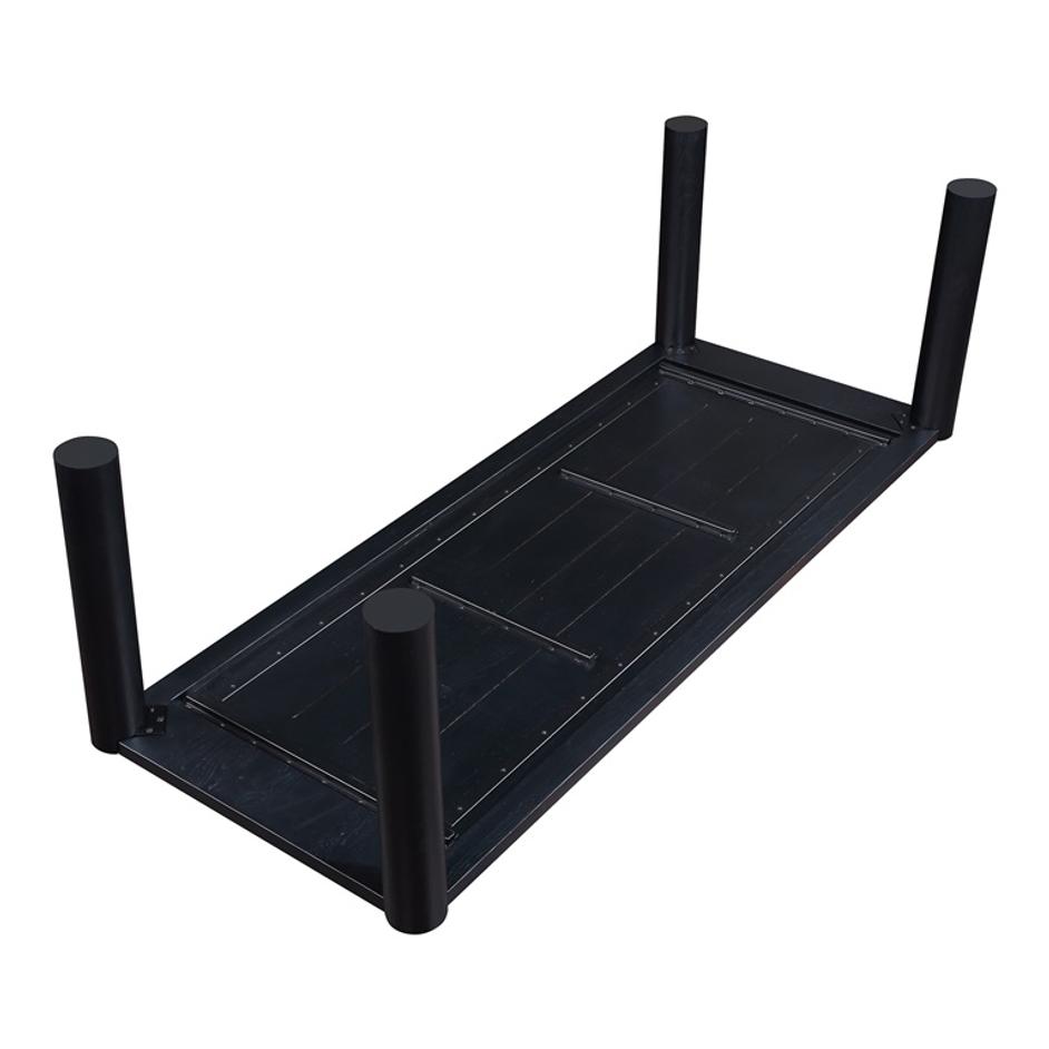 POST DINING TABLE LARGE OAK BLACK by Moes Home