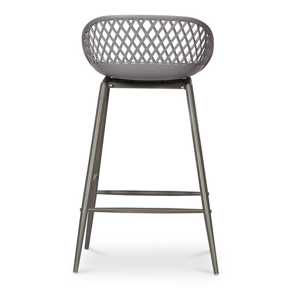 PIAZZA OUTDOOR COUNTER STOOL GREY-M2 by Moes Home