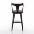 Ripley Stool With Cushion In Black Oak In Bar by FOUR HANDS