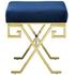 Ballard Performance Velvet Bench In Gold Navy by Modway Furniture