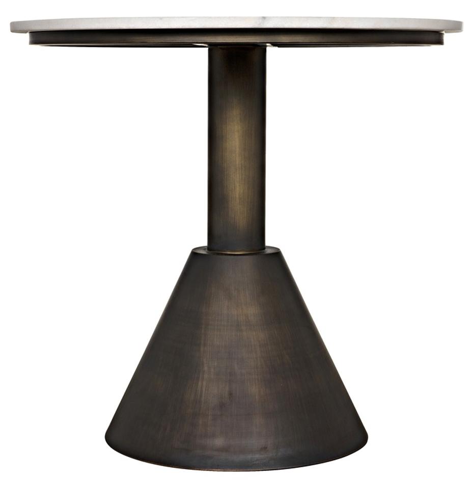 Joseph Side Table, Aged Brass by Noir Furniture