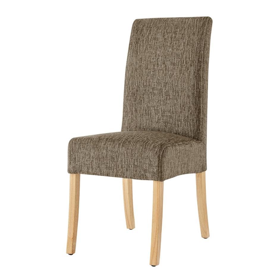 Valencia Fabric Dining Side Chair, Pasadena Taupe by New Pacific Direct