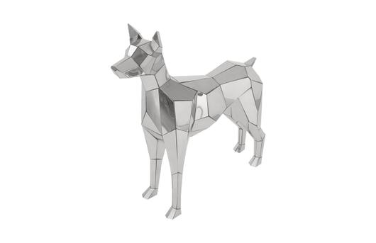 Crazy Cut Dog, Stainless Steel, Silver by PHILLIPS COLLECTION