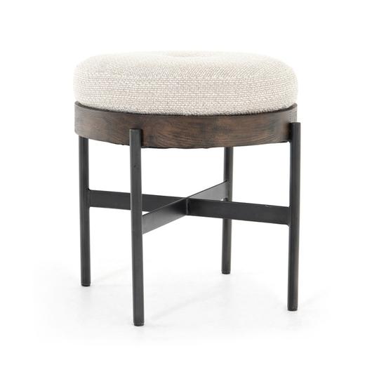 Edwyn Small Ottoman In Gibson Wheat by FOUR HANDS