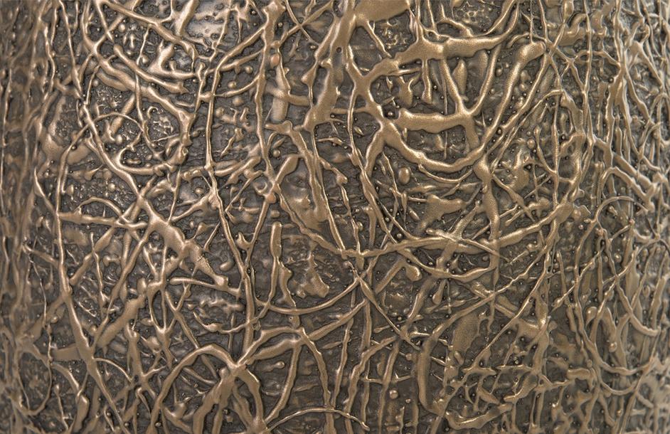 String Theory Planter, Bronze, Small by PHILLIPS COLLECTION
