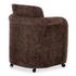 Mesto Rolling Dining Chair Dark Brown by Moes Home