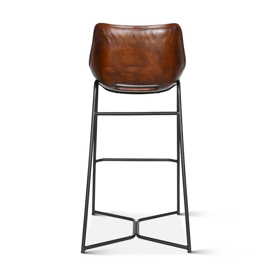Essex Stanley Bar Chair, Hand Washed Chestnut by Home Trends & Design