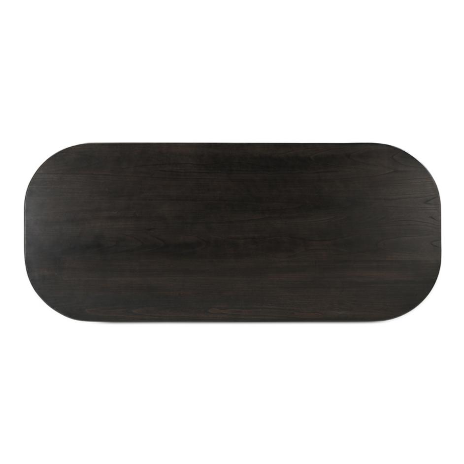 Glenn Oval Dining Table Dark Brown by Moes Home