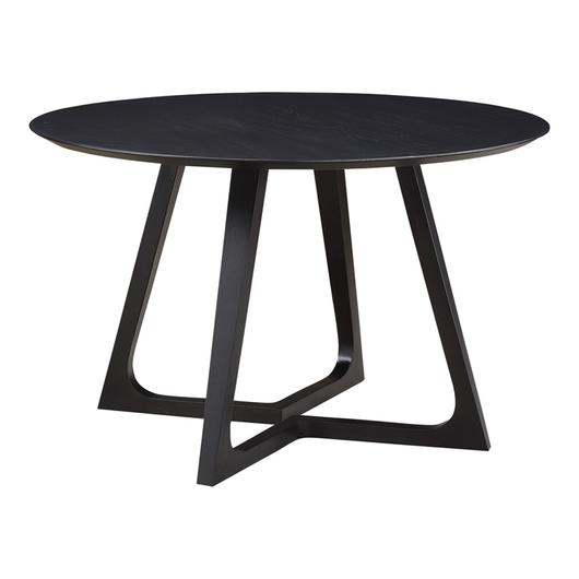 GODENZA DINING TABLE ROUND BLACK ASH by Moes Home
