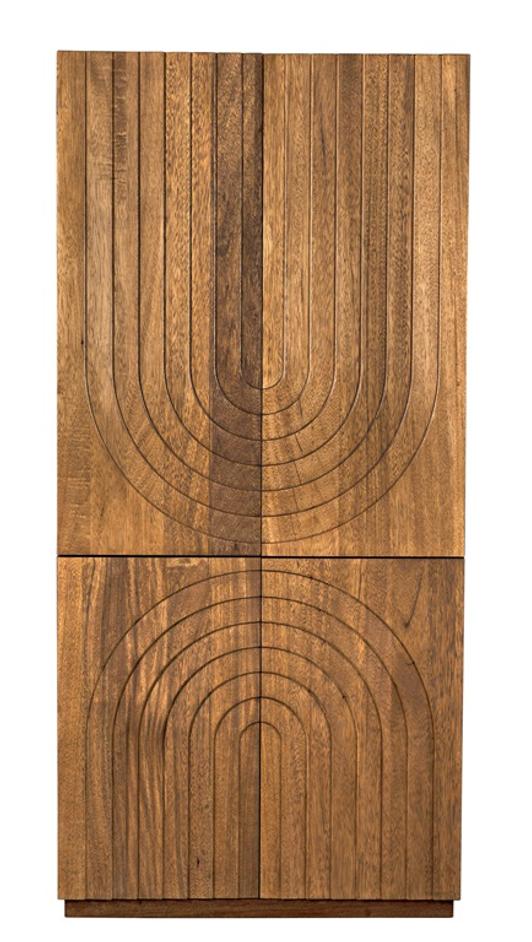 Otto Hutch Dark Walnut Finish by Noir Furniture