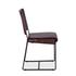 New York Iron and Chocolate Leather Dining Chair by Home Trends & Design