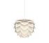 Aluvia Mini Plug-In Pendant in Pearl with White Cord by UMAGE