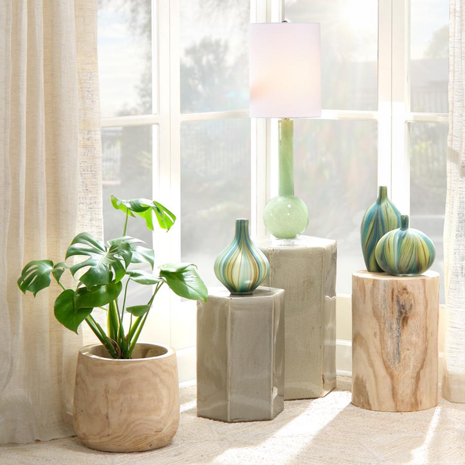 Agave Wood Side Table by Jamie Young