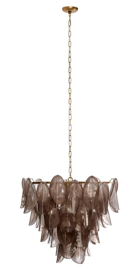 Magnolia 10-Light Quartz Glass Chandelier by Jamie Young