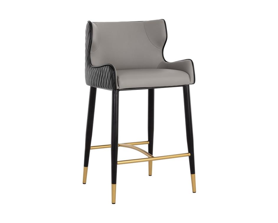 GIANNI COUNTER STOOL - DILLON STRATUS / DILLON BLACK by Sunpan