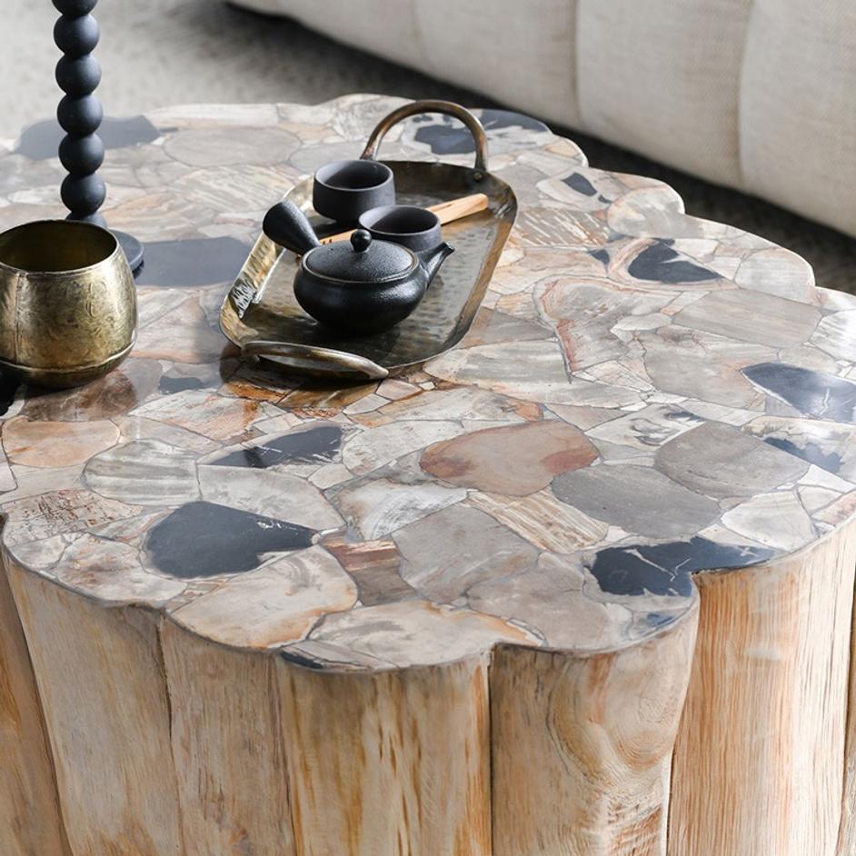 Norwest Petrified Wood Coffee Table Natural by Classic Home
