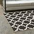 Selena Moroccan Trellis 8X10 Indoor And Outdoor Area Rug In Black And Beige by Modway Furniture